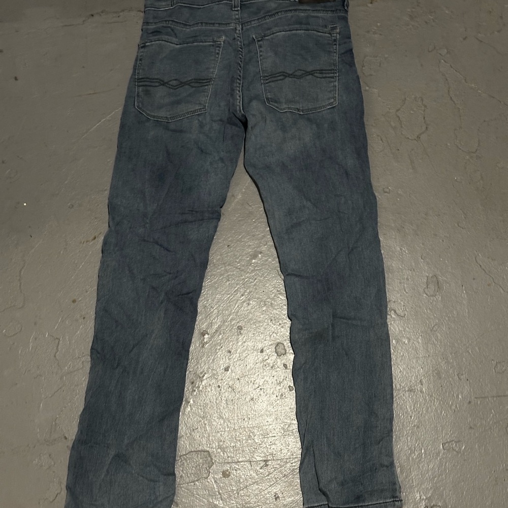 Denizen Levi's 216 Skinny Fit Boys 16 Regular Black Jeans Medium Wash Denim Slim - Picture 2 of 5